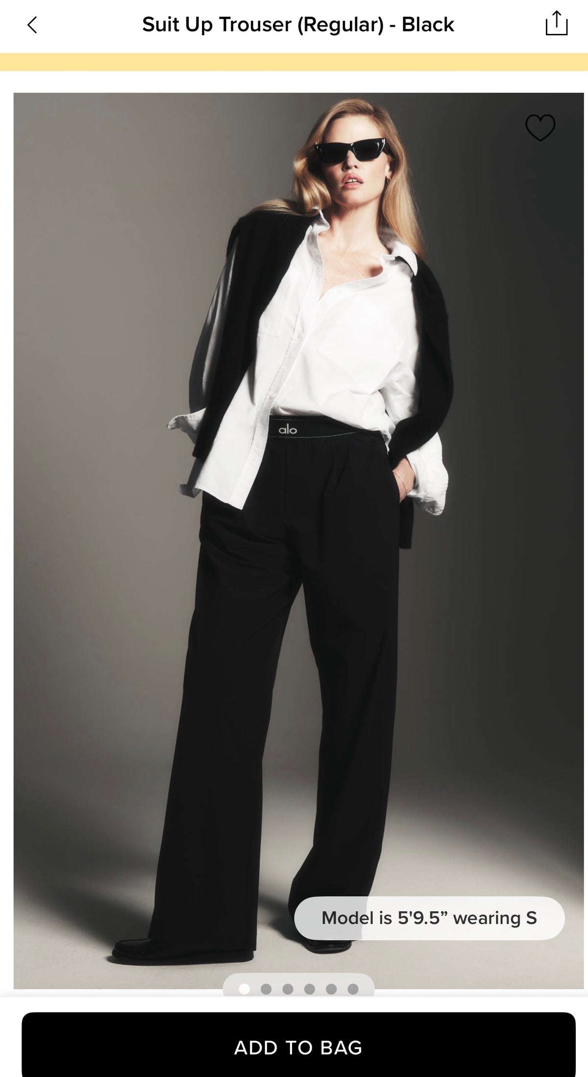 Suit Up Trouser Regular - Black